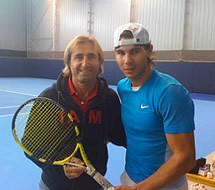 Ali mit Rafael Nadal